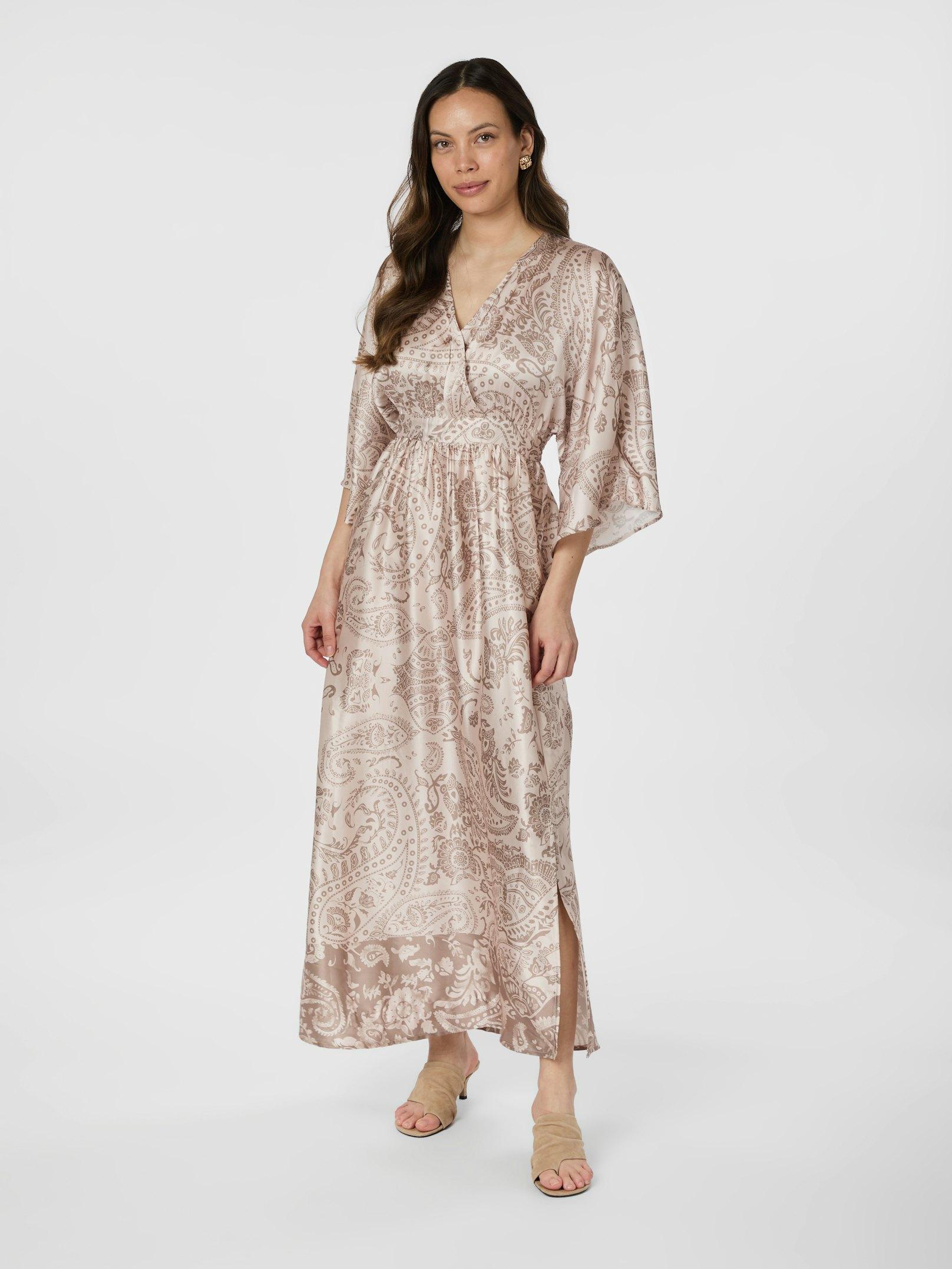 Neo Noir Reve kjole Paisley Taupe