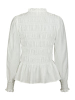 Neo Noir Mocca Smock Bluse Hvid