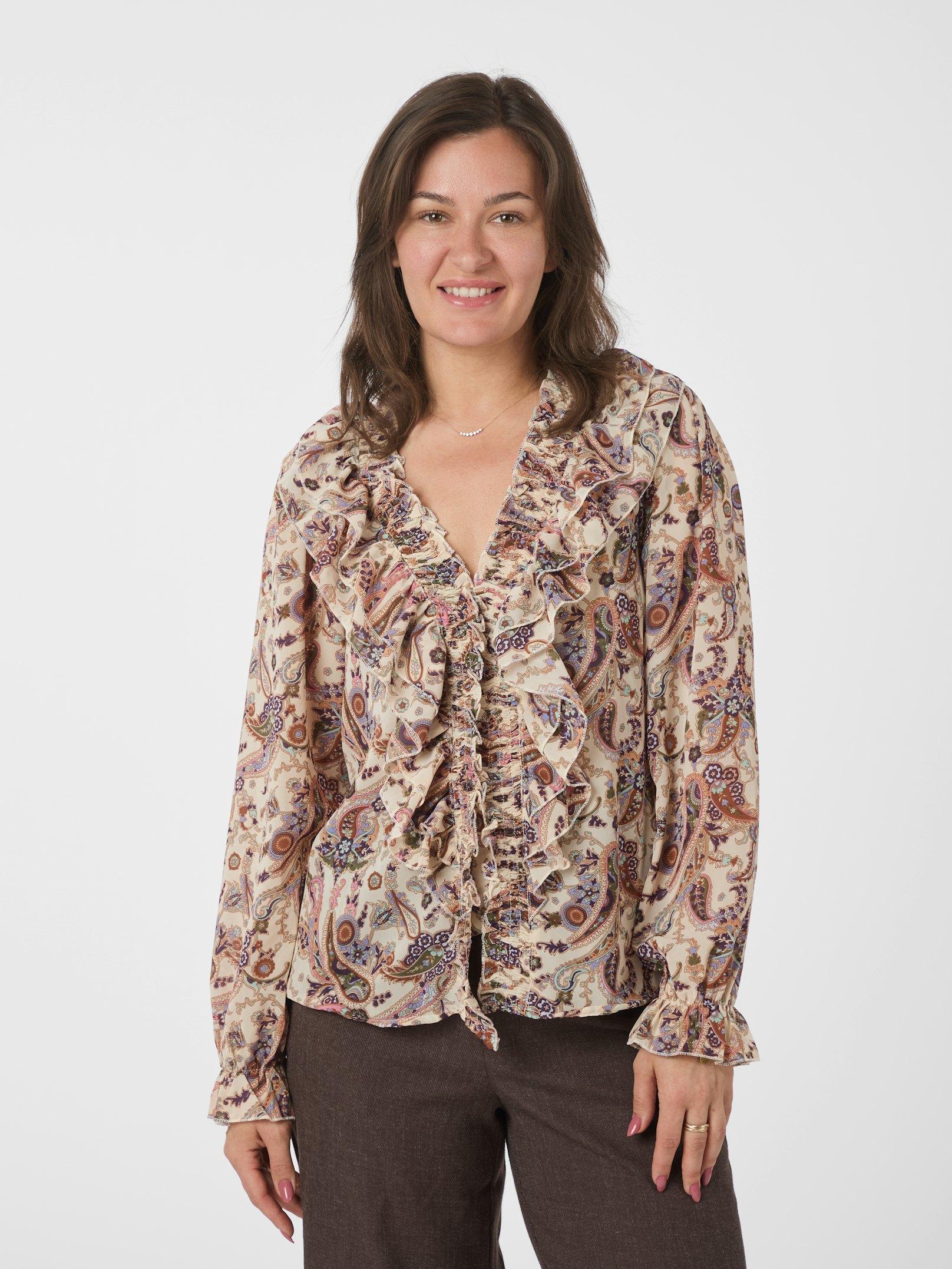 Neo Noir Ivey Bluse Paisley