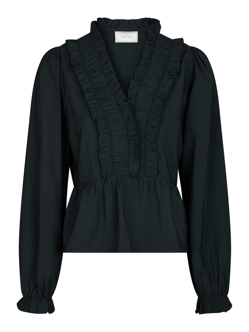 Neo Noir Melfy Bluse Navy