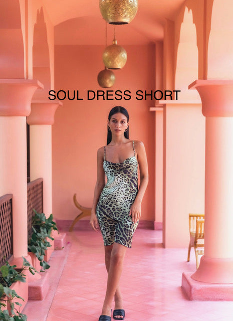 Almi Soul Mini Slip Dress Print