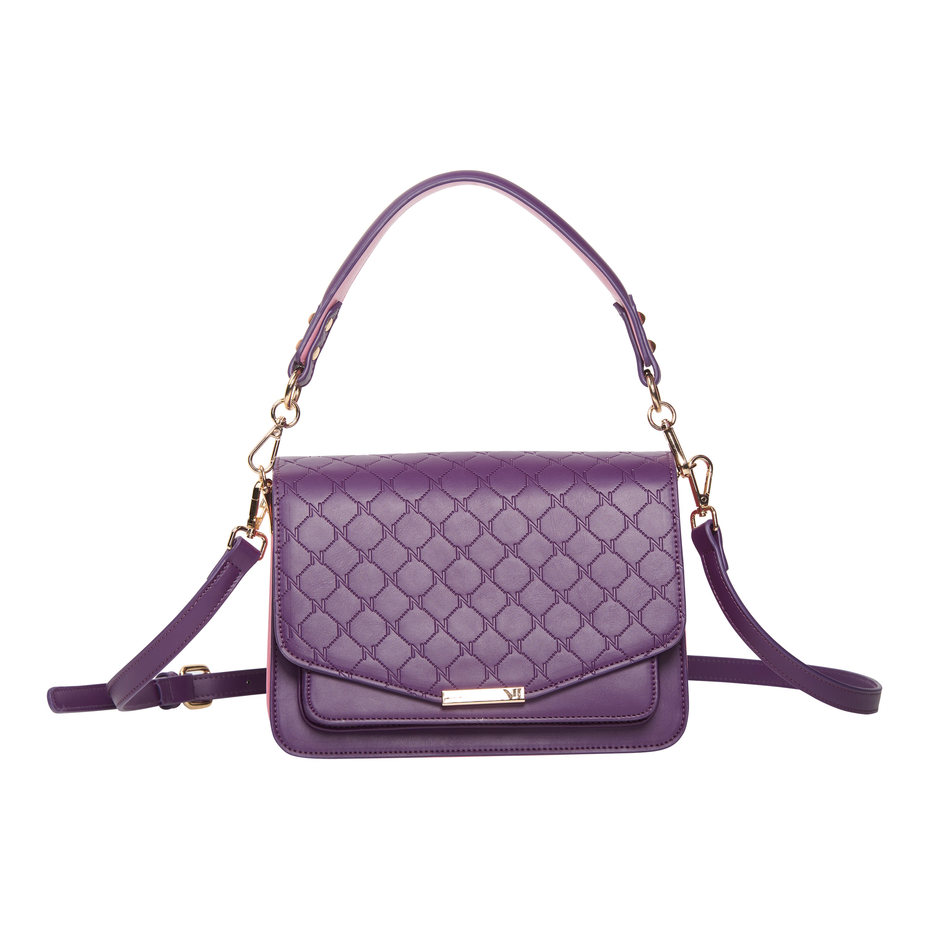 Noella Blanca Compartment Bag Lilla/Rosa