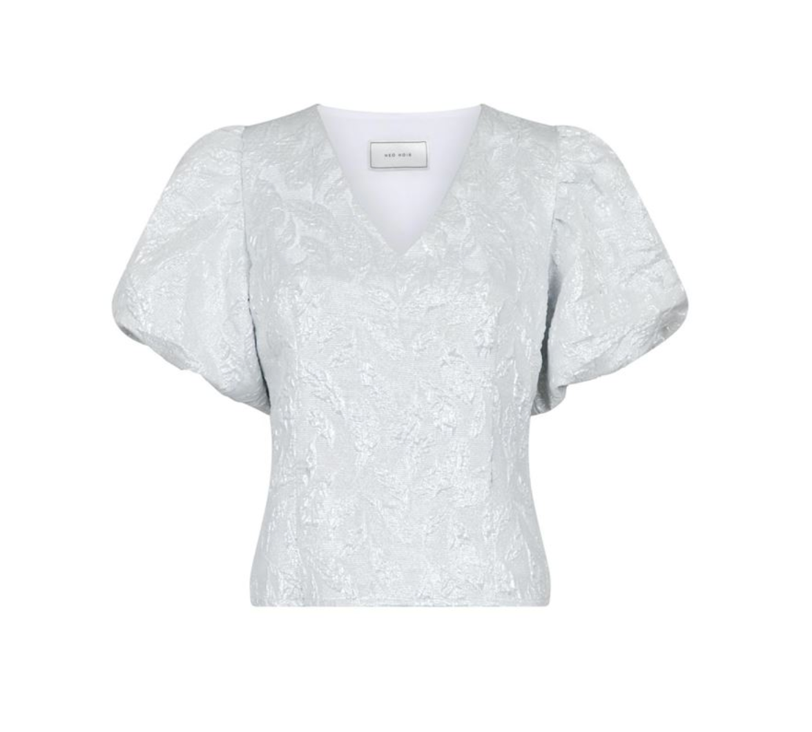 Neo Noir Camia Bluse Sølvmetallic