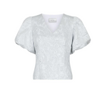 Neo Noir Camia Bluse Sølvmetallic