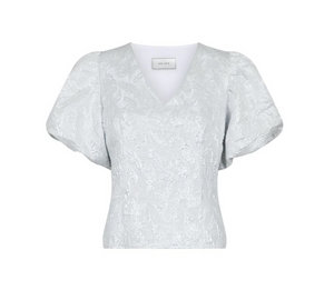 Neo Noir Camia Bluse Sølvmetallic