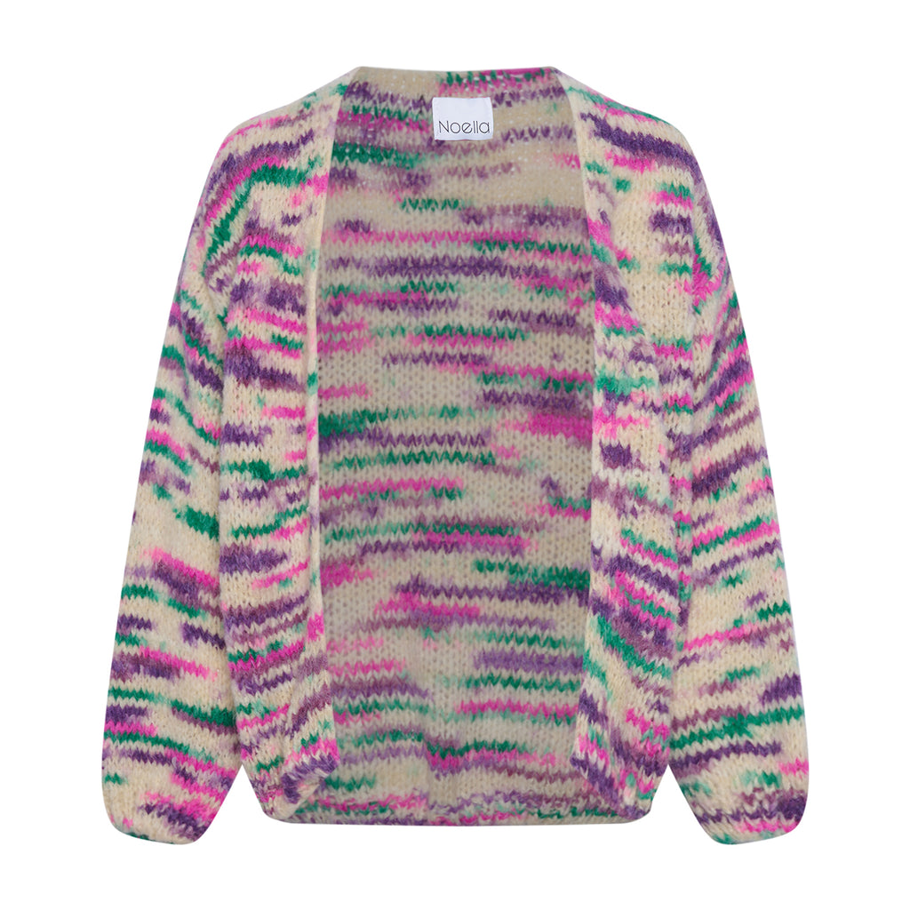 Noella Johanna Strikcardigan Pink/Grøn