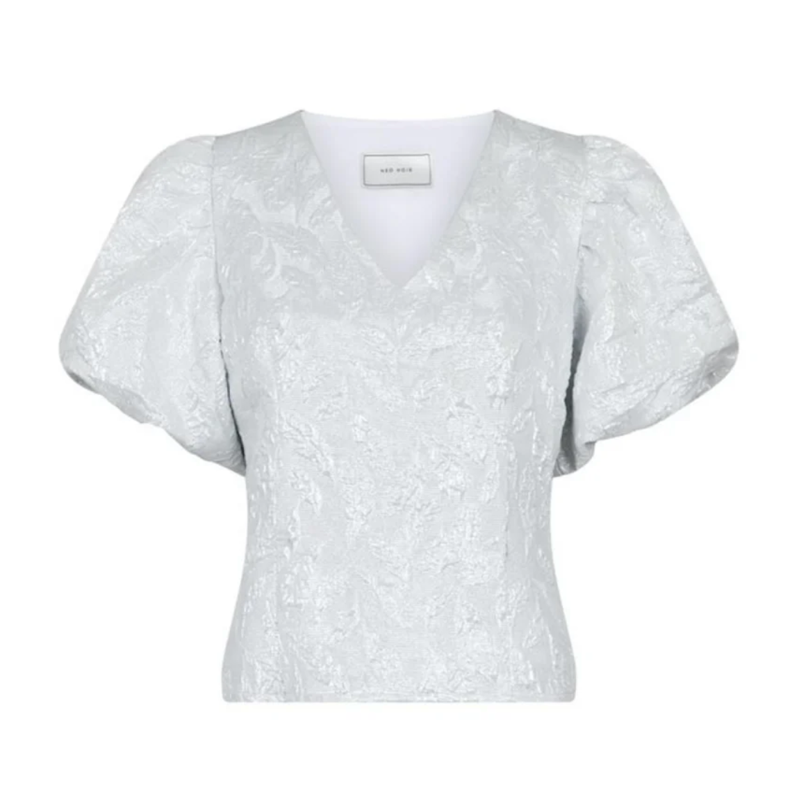 Neo Noir Camia Bluse Sølvmetallic