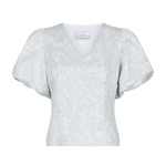 Neo Noir Camia Bluse Sølvmetallic