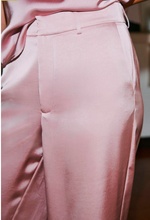 Neo Noir Emmett Sateen Bukser Rosa