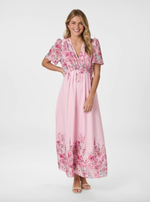 Neo Noir Serna Blomster Kjole Pink
