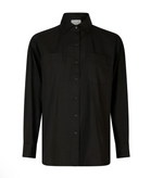 Neo Noir Dalma C Poplin Skjorte Sort