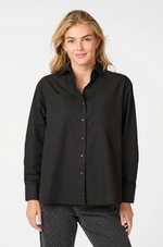 Neo Noir Dalma C Poplin Skjorte Sort