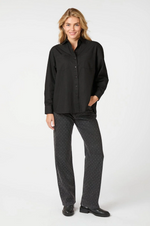 Neo Noir Dalma C Poplin Skjorte Sort