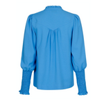 Neo Noir Camisa Solid bluse blå