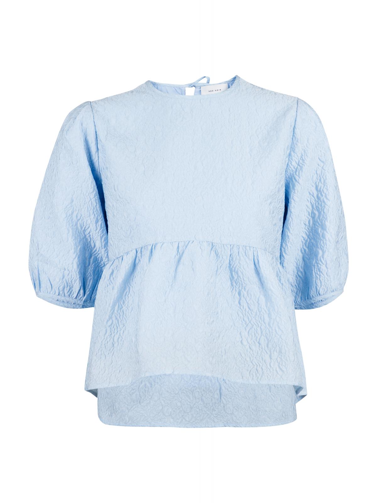 Neo Noir Synthia Crepe bluse Lyseblå